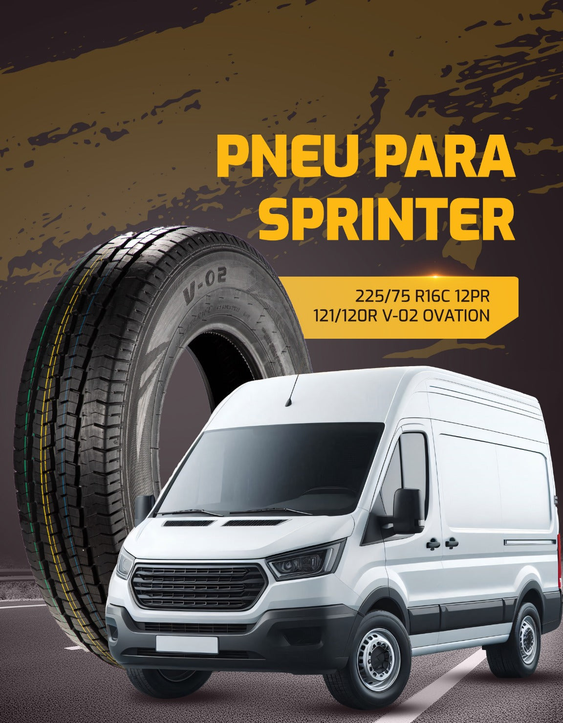 Pneu 225/75R16C 12PR 121/120R V-02 Ovation